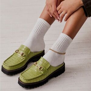 Intentionally blank croc loafers